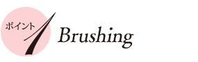 ポイント1　Brushing